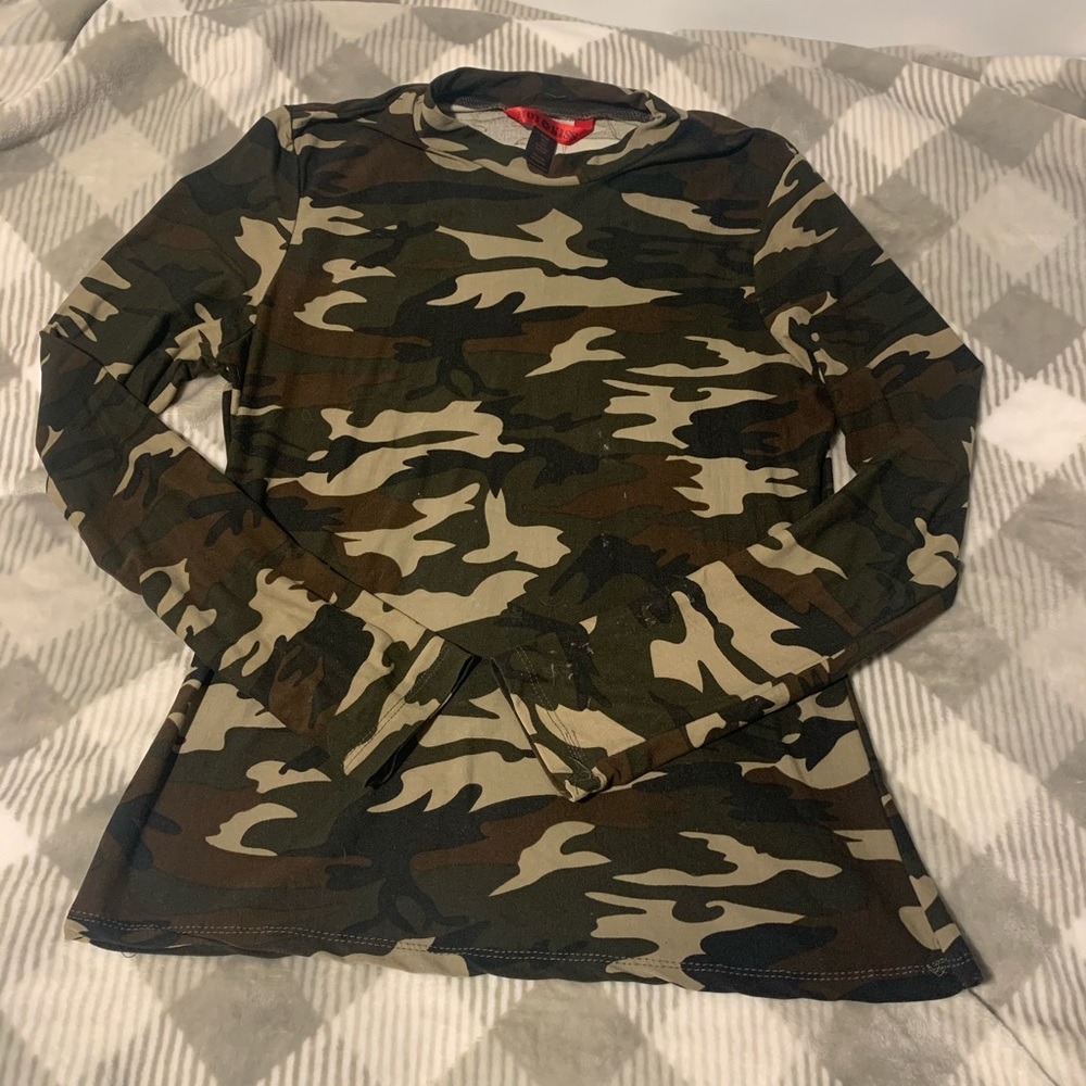 Camo high neck long sleeve
